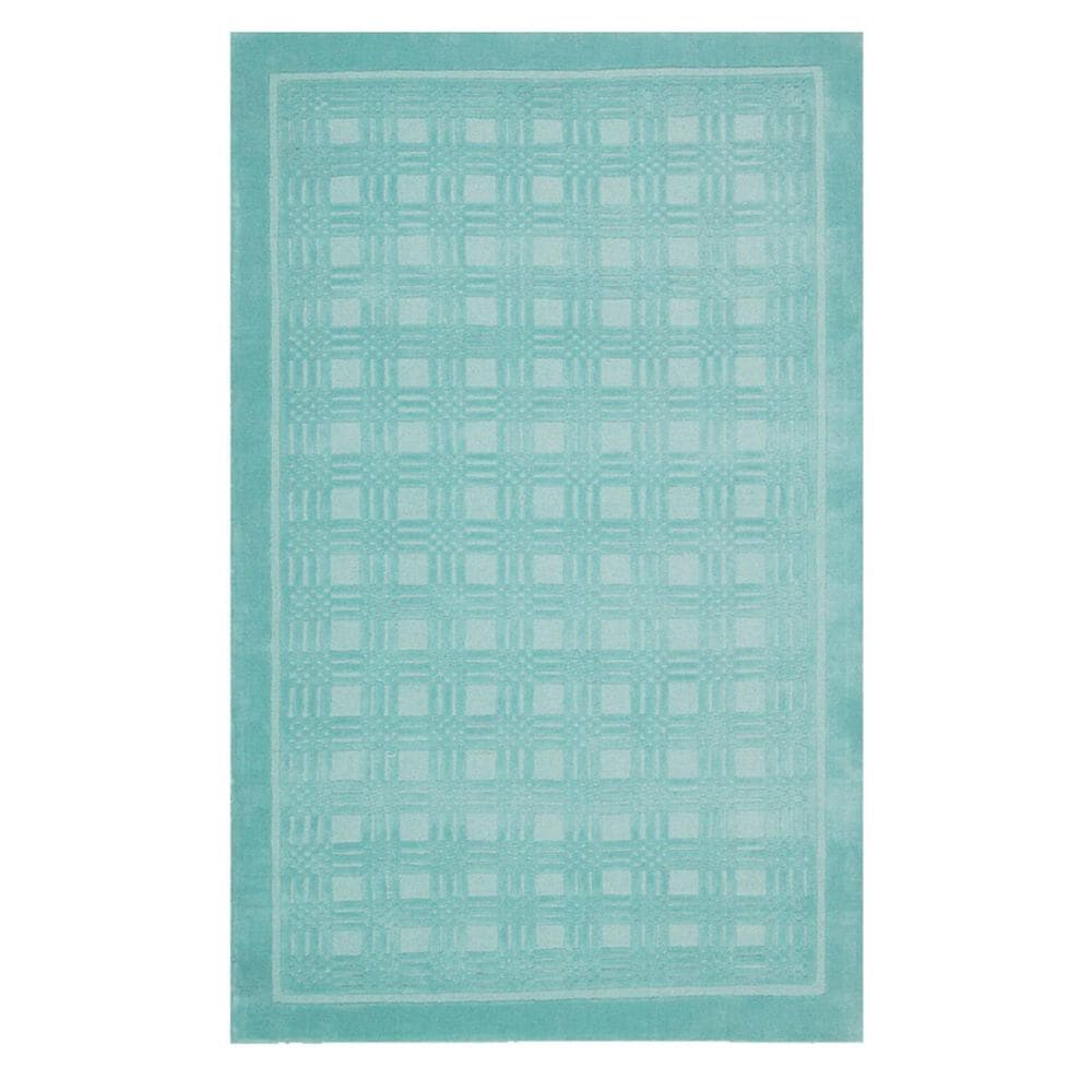 Nourison Westport WP32 5' x 8' Aqua Area Rug , , large