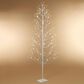 The Gerson Company 6" Birch Tree with Warm White and Cool White LED Lights in White, , large