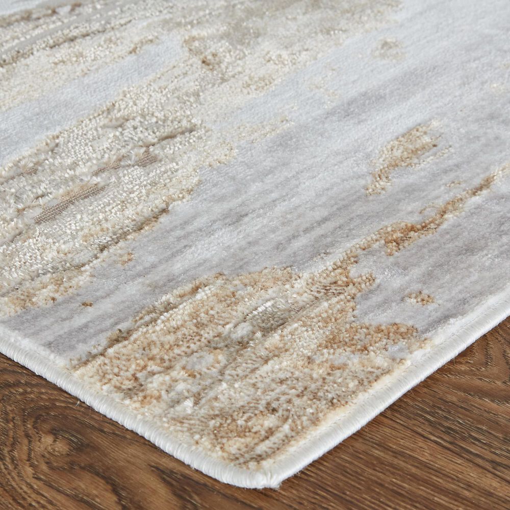 Feizy Laina 39G5F 3&#39; x 5&#39; Beige and Gray Area Rug, , large