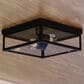Vaxcel Clinton 2-Light Outdoor Flush Mount in Matte Black, , large