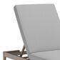 Homestyles Sustain Patio Chaise Lounge with Gray Cushion in Stain Brown, , large