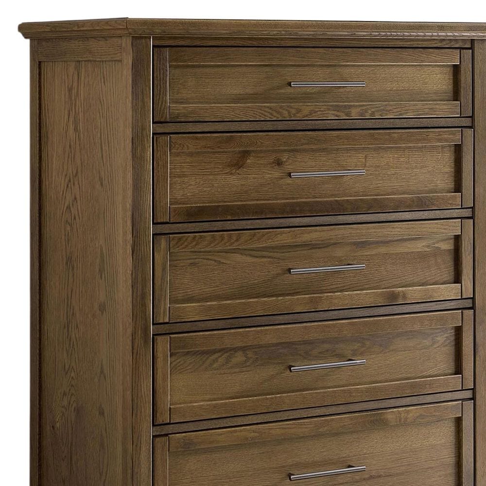 Viceray Collections Jamestown Oak 5 Drawer Chest in Natural, , large