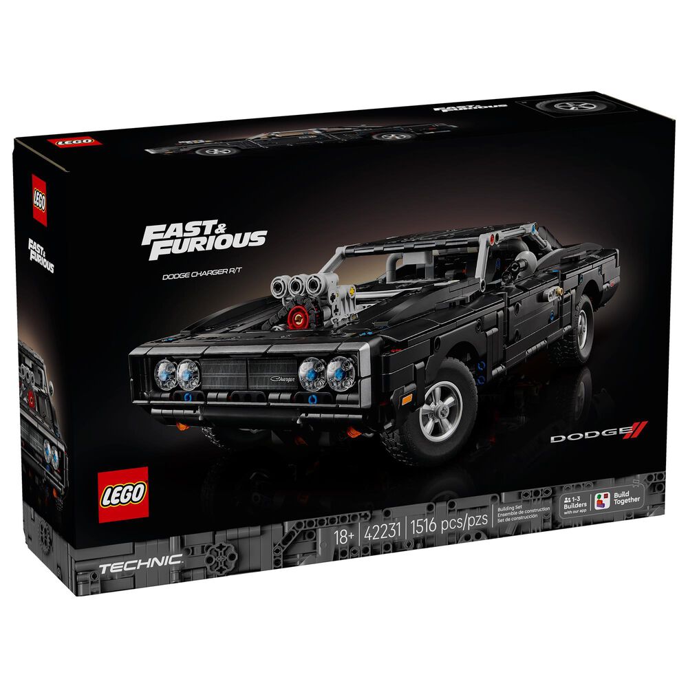 LEGO Technic Fast and Furious Dodge Charger R/T Car Building Set, , large