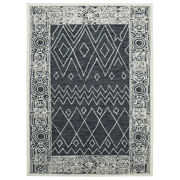 Amer Rugs Berlin 2" x 3" Charcoal and White Area Rug, , large