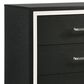 Coaster Tisdall and Lucia 4-Piece Eastern King Bedroom Set in Black and Chrome, , large
