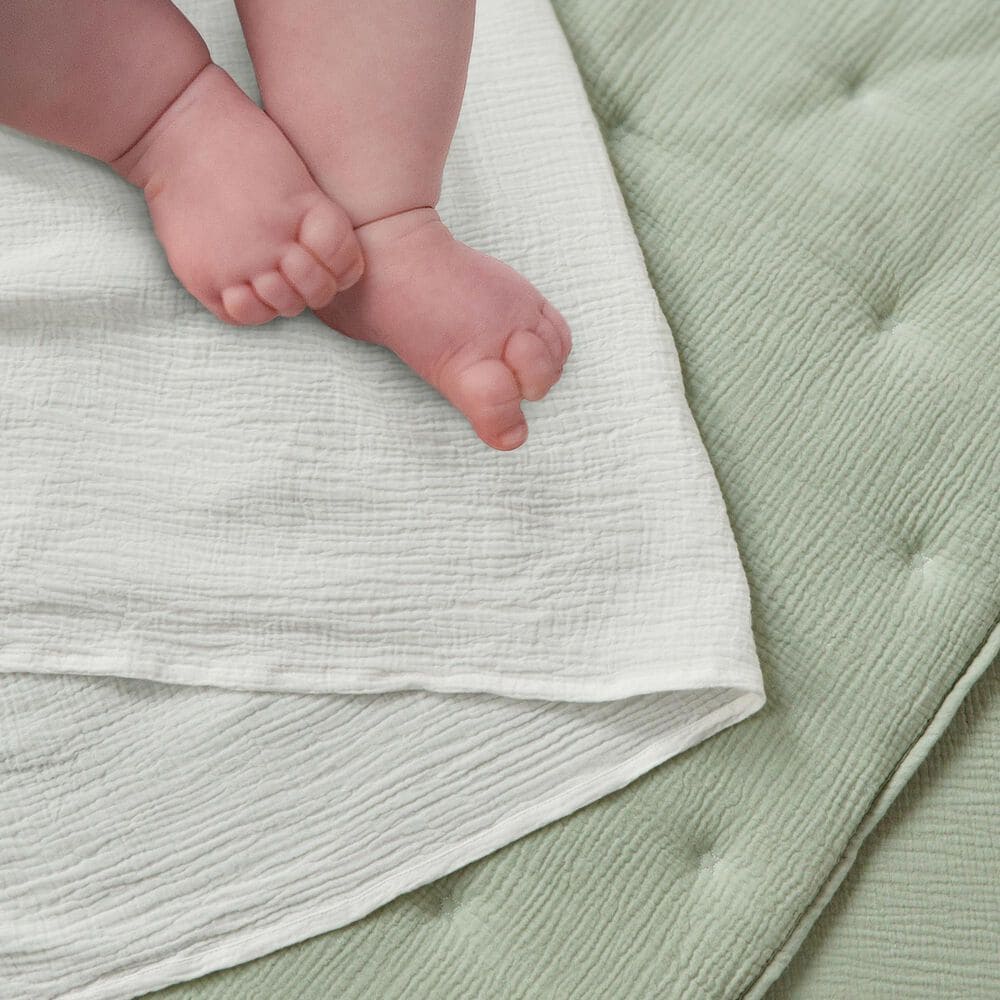 Levtex Cloud Muslin 5-Piece Bedding Set in Sage and White, , large
