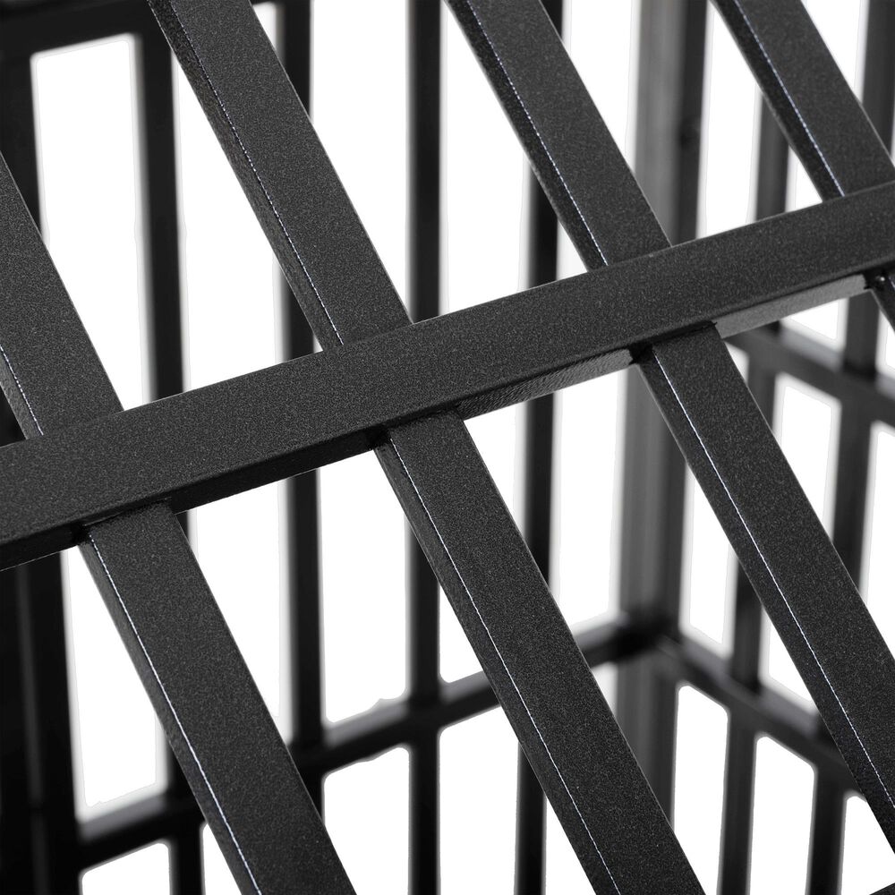HOMLUX 55" Heavy Duty Dog Cage Pet Crate with Roof and Window on Roof in Black, , large