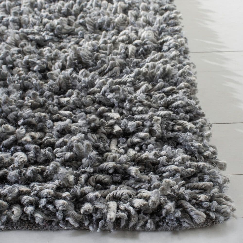 Safavieh Sheep Shag SSG212G 4&#39; x 6&#39; Silver Area Rug, , large