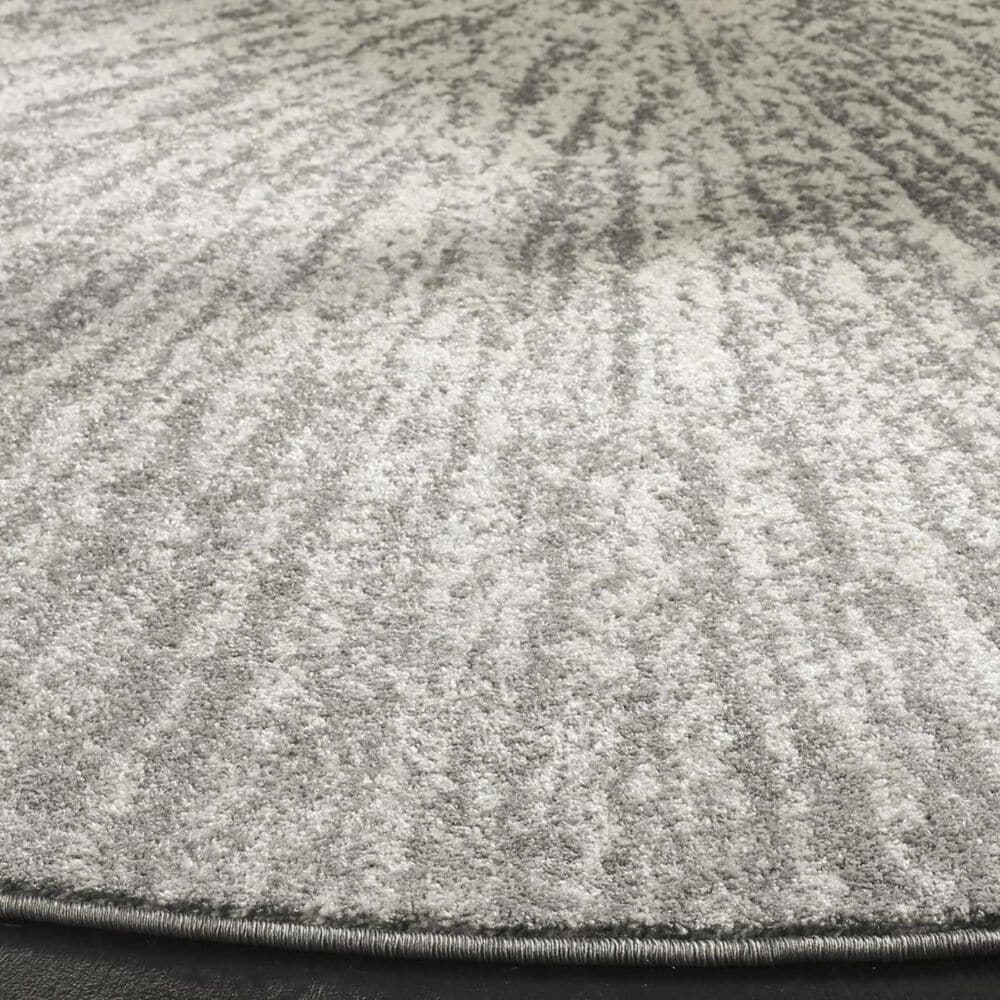 Safavieh Evoke EVK228H 3&#39; Round Dark Grey and Ivory Area Rug, , large