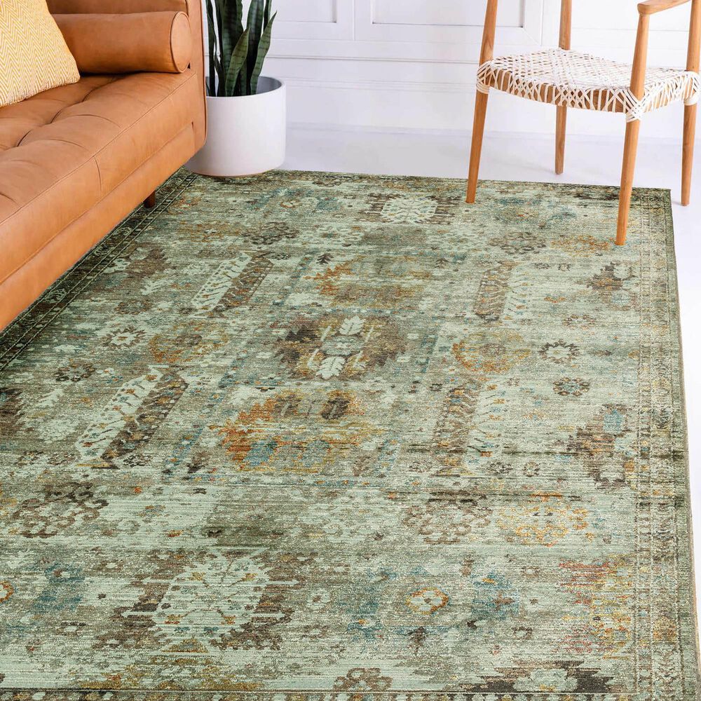 Dalyn Rug Company Lomita LO1 9&#39;6&quot; x 12&#39;6&quot; Green Area Rug, , large