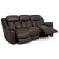 Moore Furniture Warner Manual Reclining Sofa in Duvall Coffee, , large