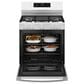 GE Appliances 30" Freestanding Gas Convection Range in White, , large