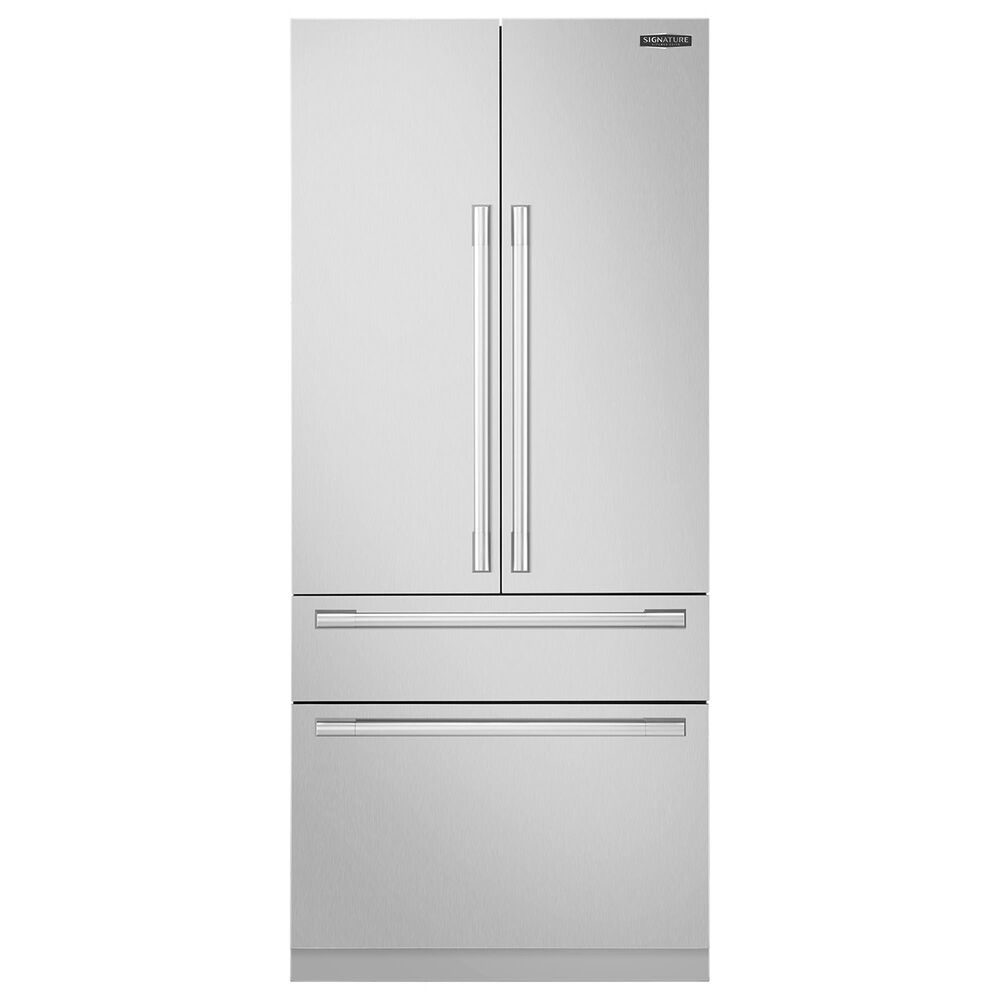 Signature Kitchen Suite 36" Professional Panel Kit for Refrigerator in Stainless Steel, , large