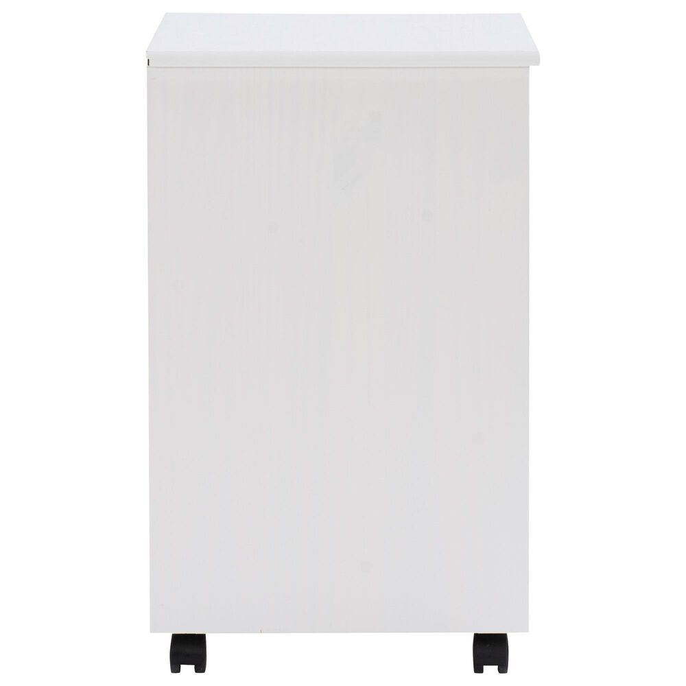 Linon Home Decor Cary 6-Drawer Rolling Cart in White Wash, , large