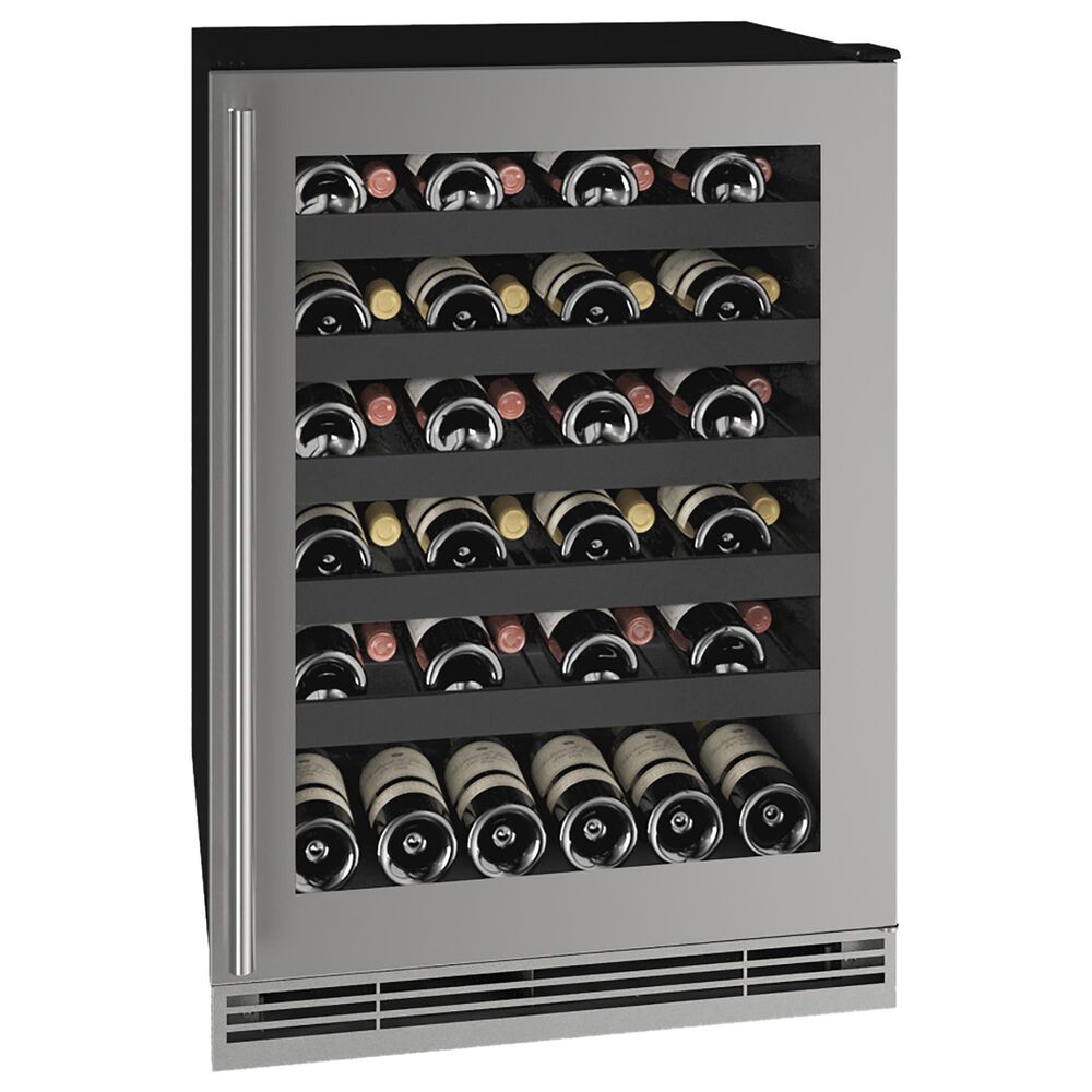 U-Line 24" Built-in Wine Refrigerator in Stainless Frame, , large