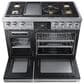 Dacor 48" Professional Dual Fuel Range in Silver Stainless Steel, , large