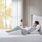 Hampton Park Memory Foam 22" x 24" Wedge Pillow in White, , large