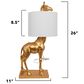 Creative Coop Serengeti Giraffe Table Lamp in Distressed Gold, , large