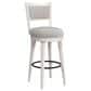 Mayberry Hill Rogen Swivel Bar Stool in Rustic White and Black, , large