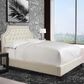 Simeon Collection Jasmine Queen Upholstered Bed in Champagne, , large