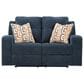 Ashley Danum Manual Reclining Loveseat in Ink, , large