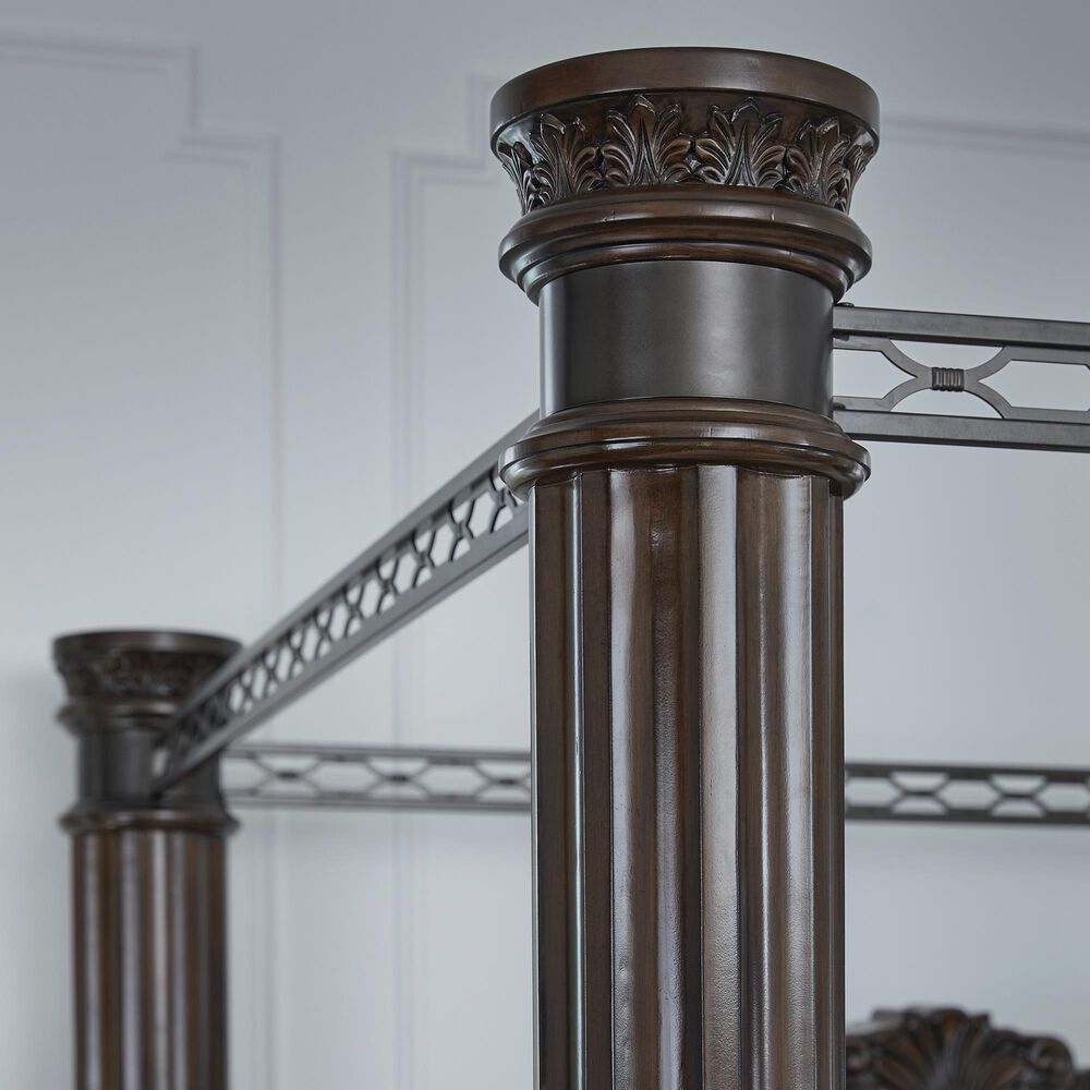 Millenium Maylee Queen Canopy Bed in Dark Brown, , large