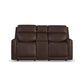 Flexsteel Alister Gliding Power Reclining Loveseat with Headrest and Lumbar in Burnt Umber, , large