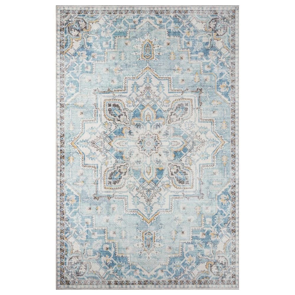 Momeni Afshar 8"5" x 12" Light Blue Area Rug, , large