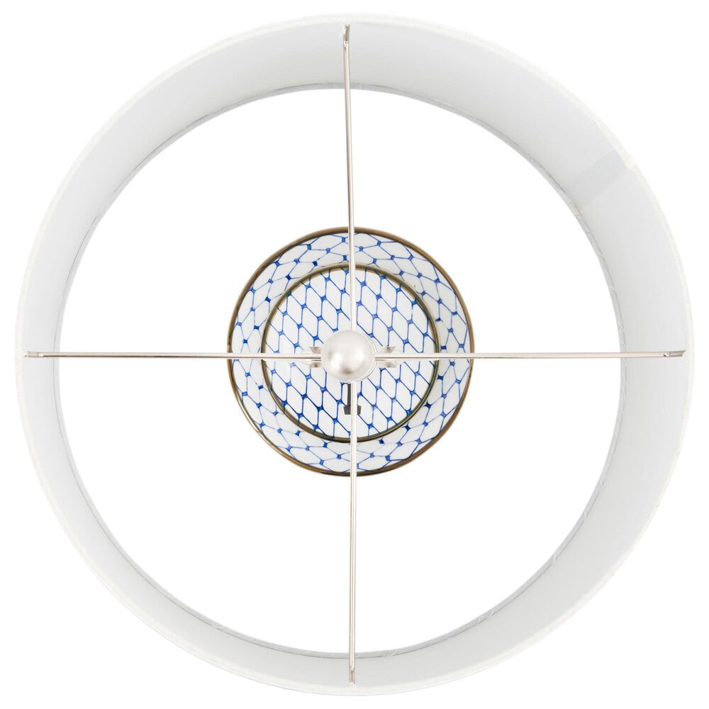 Creative Coop Marley Table Lamp in Indigo and White, , large