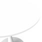 Leisuremod Bristol 40" Round Dining Table with MDF Top in White - Table Only, , large