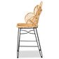 Baxton Studio Garan Counter Stool in Black, , large
