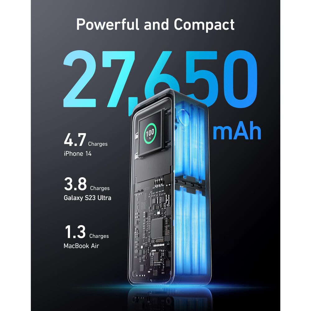 Anker Multi Device 27650mAh Fast Charging Power Bank in Black, , large