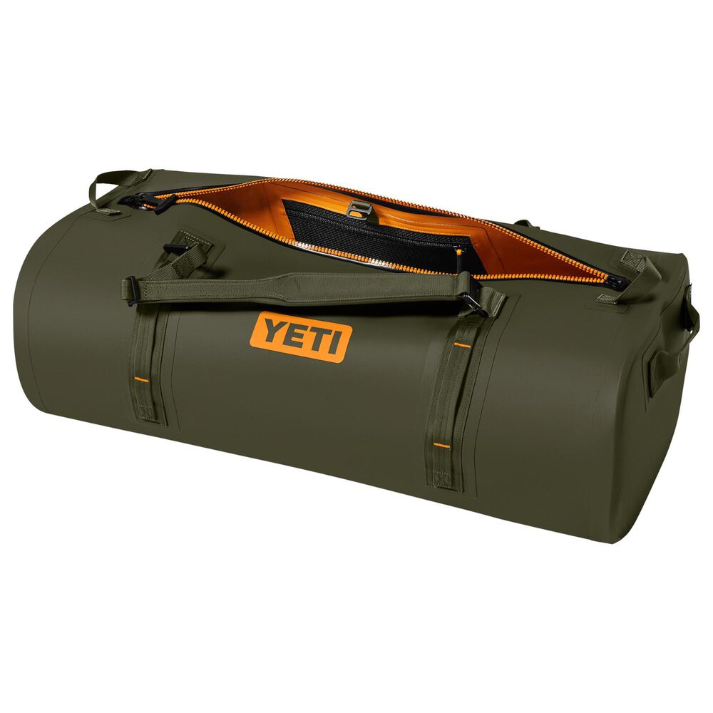 YETI Panga 100L Waterproof Duffel in Olive and King Crab Orange, , large