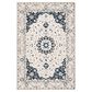 Safavieh Micro-Loop Oriental 4" x 6" Ivory and Navy Area Rug, , large