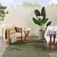 Nourison Horizon HOZ02 Green 6" x 9" Indoor/Outdoor Area Rug, , large