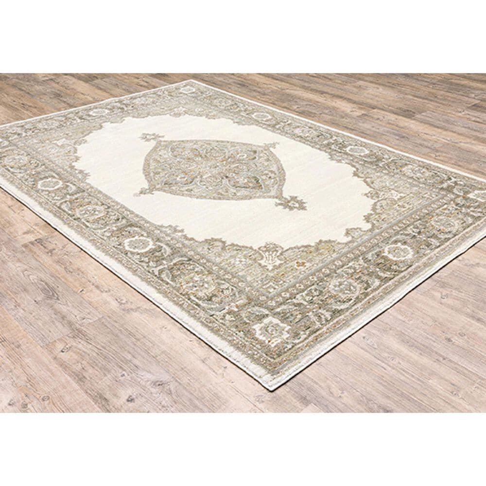 Oriental Weavers Andorra Medallion 7939D 10&#39; x 13&#39;2&quot; Beige Area Rug, , large