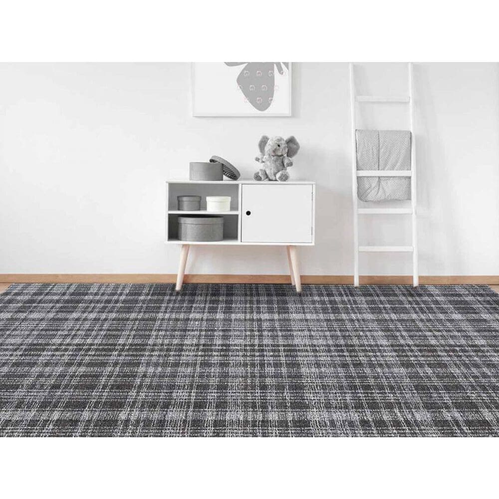 Amer Rugs Laurel 5&#39; x 7&#39;6&quot; Charcoal Area Rug, , large