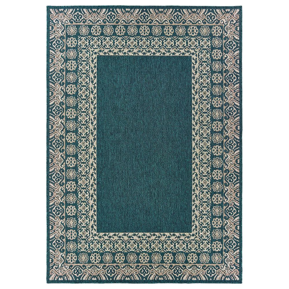 Oriental Weavers Latitude 1503B 9"10" x 12"10" Blue Area Rug, , large