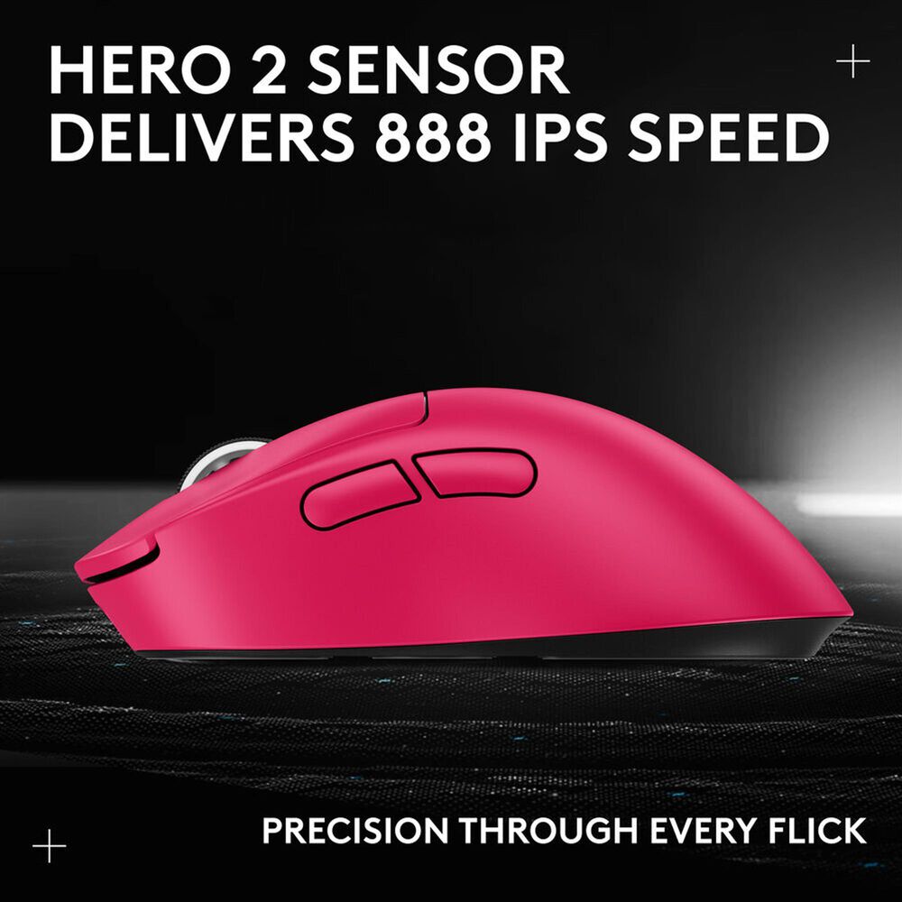 Logitech Pro X SuperLight 2 Dex Wireless Gaming Mouse in Magenta, , large
