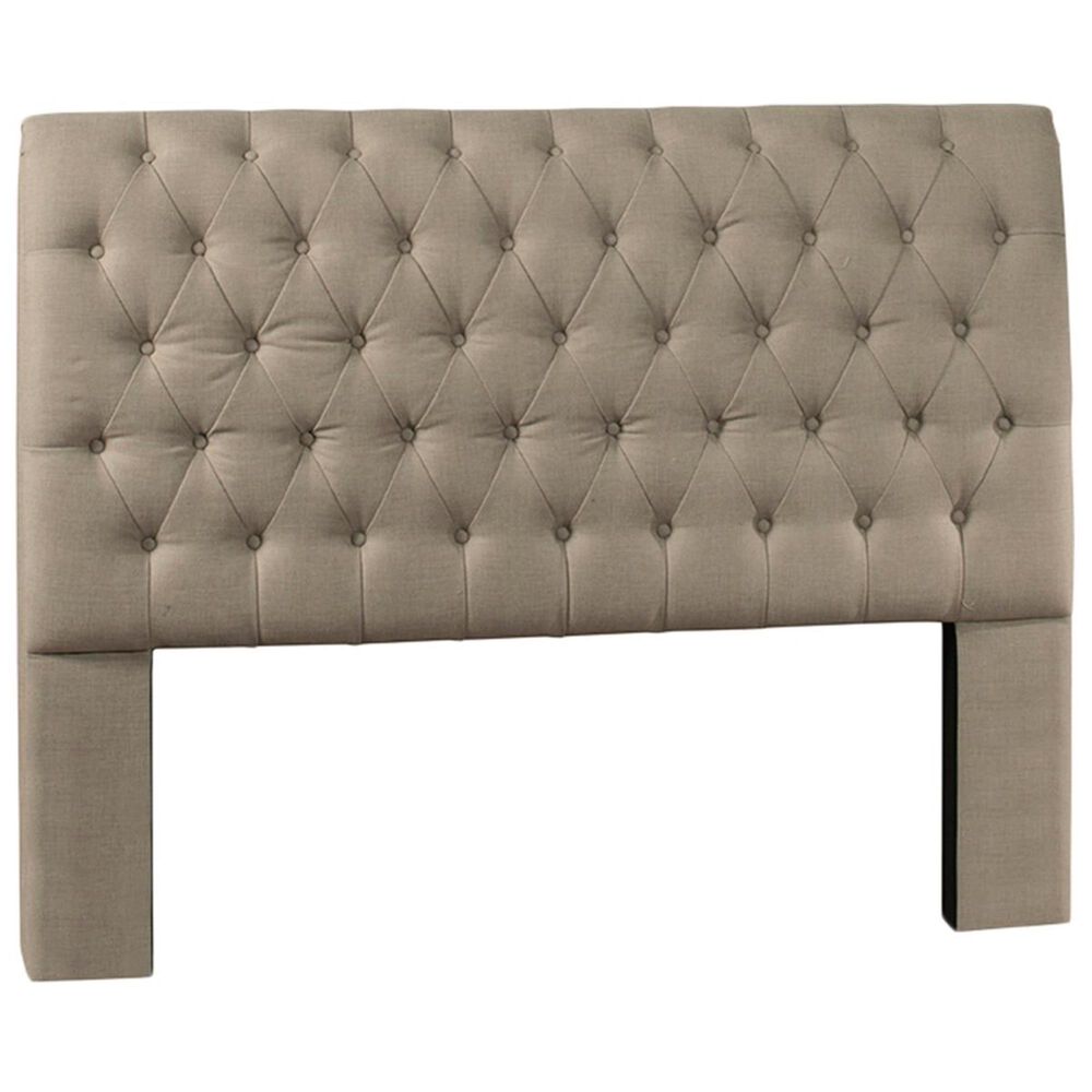 Richlands Furniture Napelton King Upholstered Headboard in Sandstone Linen, , large