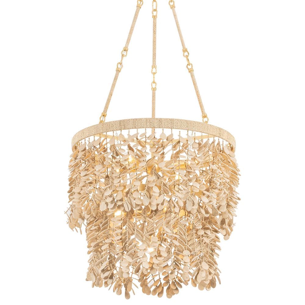 Troy Lighting Naxos 8-Light Chandelier in Vintage Gold Leaf, , large