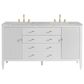 James Martin Vanities Myrrin 60" Double Vanity in Bright White with 3 cm Eternal Jasmine Pearl Quartz Top, , large