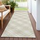 Dalyn Rug Company Soft Essentials Plaid Wheat 2"3" x 7"6" Indoor/Outdoor Runner, , large