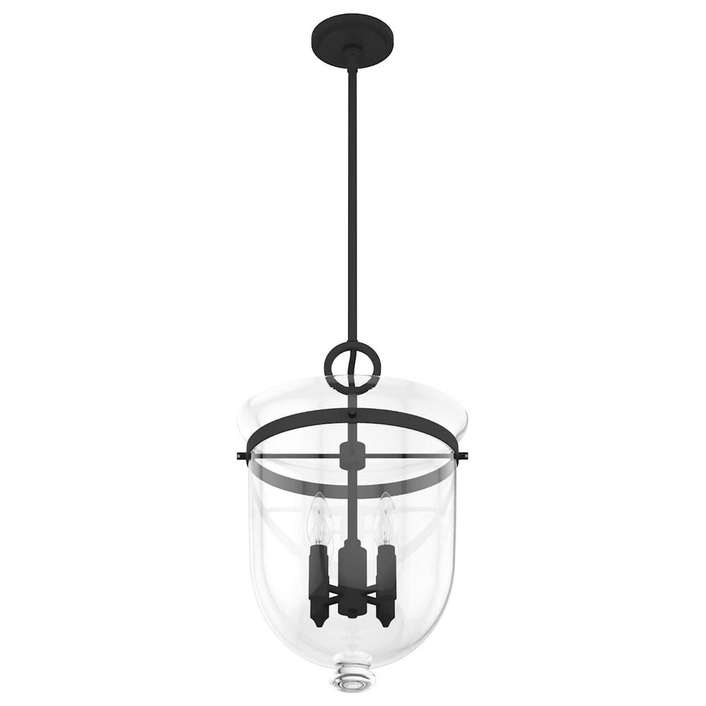 Hunter Belltown 4-Light Pendant in Natural Iron, , large