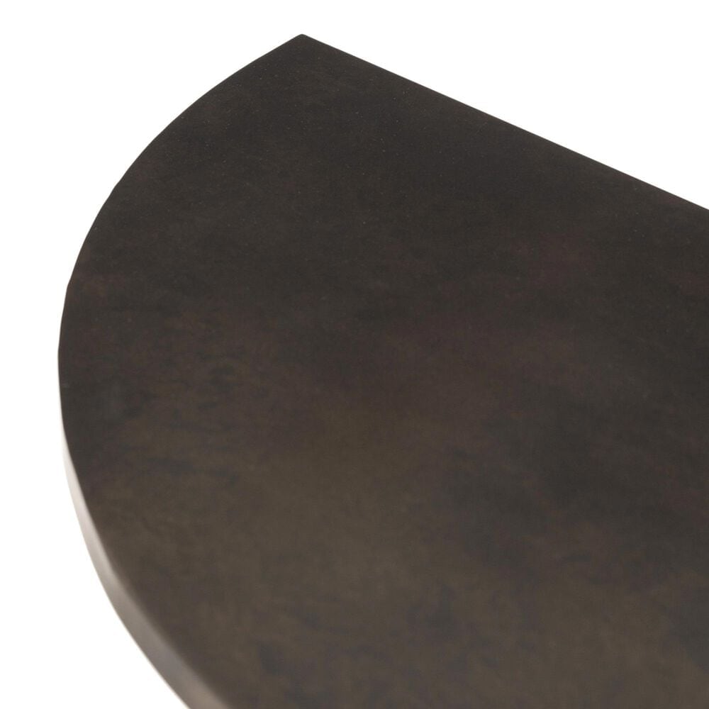 Four Hands Maly Console Table in Coffee Iron and Espresso Oak Veneer, , large