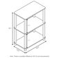 HOMLUX Turn-N-Tube 3-Tier Storage Shelf in Espresso and Black, , large
