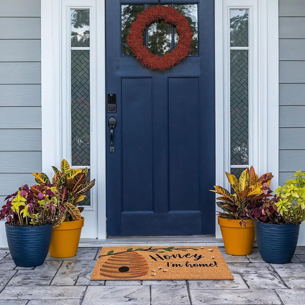 Trans-Ocean Import Natura Honey I&#39;m Home 2&#39; x 3&#39; Natural Door Mat, , large