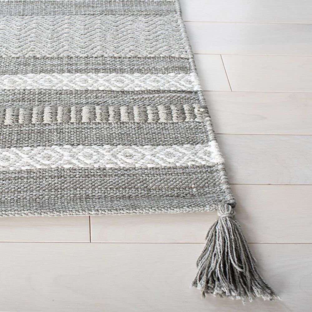 Safavieh Montauk MTK214F 2&#39;6&quot; x 6&#39; Grey and Ivory Runner, , large
