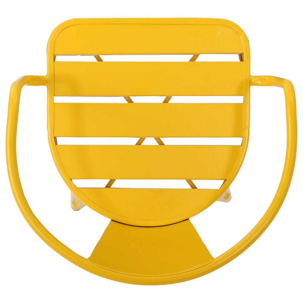 Hearth and Haven Colmar 3-Piece Outdoor Bistro Set in Yellow, , large