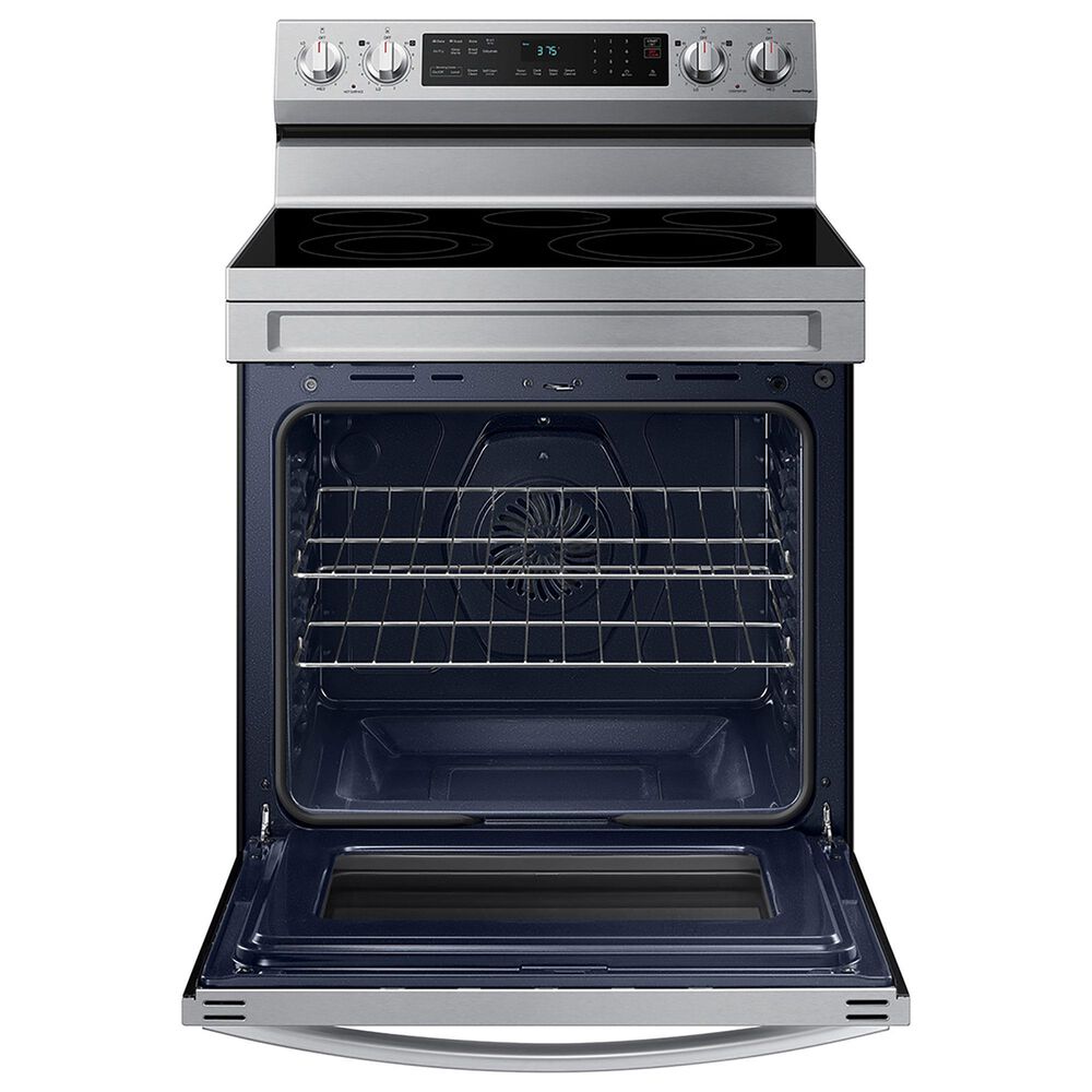 Samsung 3-Piece Kitchen Package with Stainless Steel 6.3 Cu. Ft. Electric Range and Silver 1.6 Cu. Ft. Microwave, , large